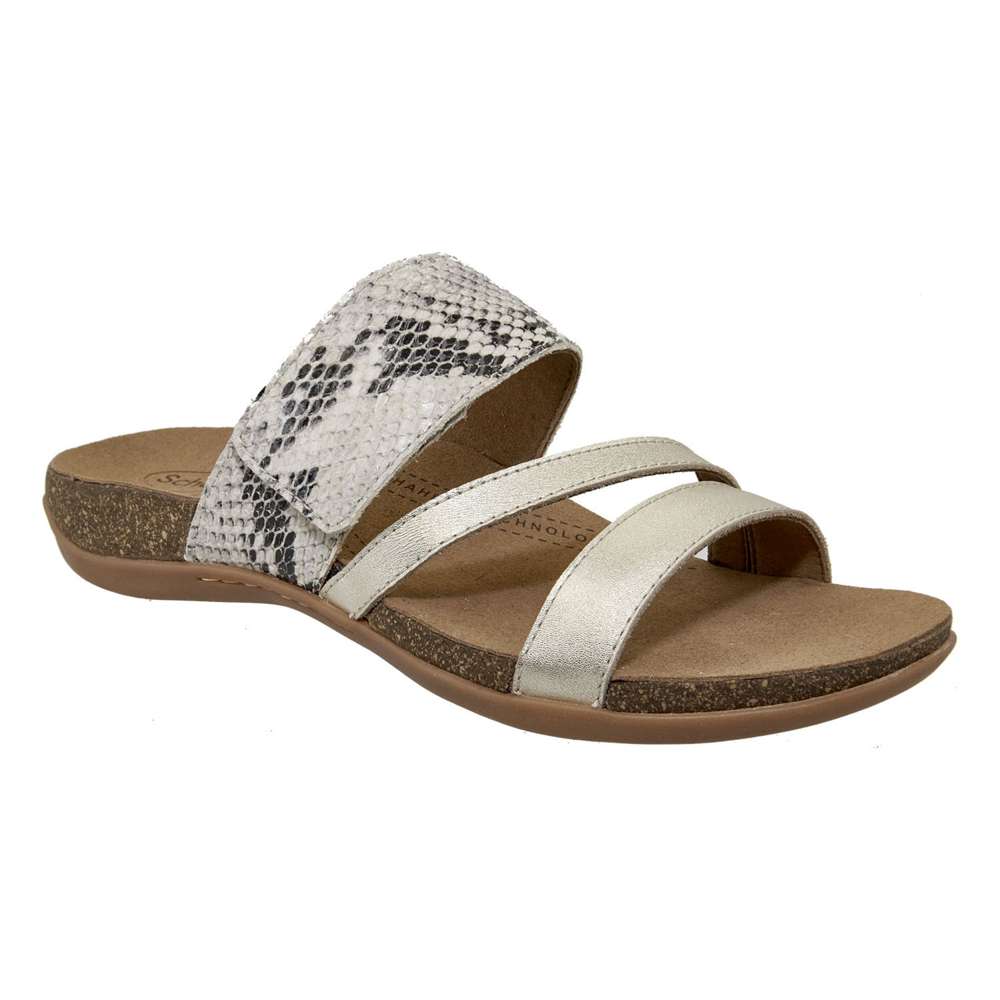 Avery Slide - Gold/Beige