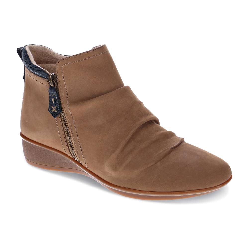 Plymouth Boot - Toffee Nubuck/Navy Lizard