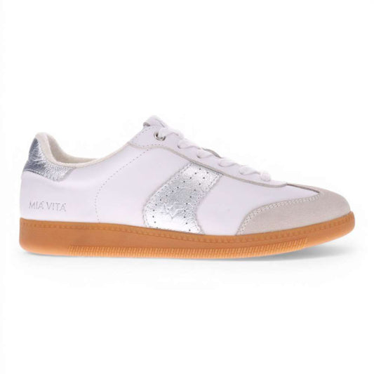 Ramona II Casual Lace-Up Sneaker - White/Silver