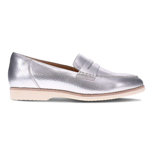 Remi Casual Slip-On - Silver Snake