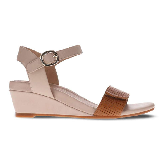 Nelly Wedge Sandal - Tan
