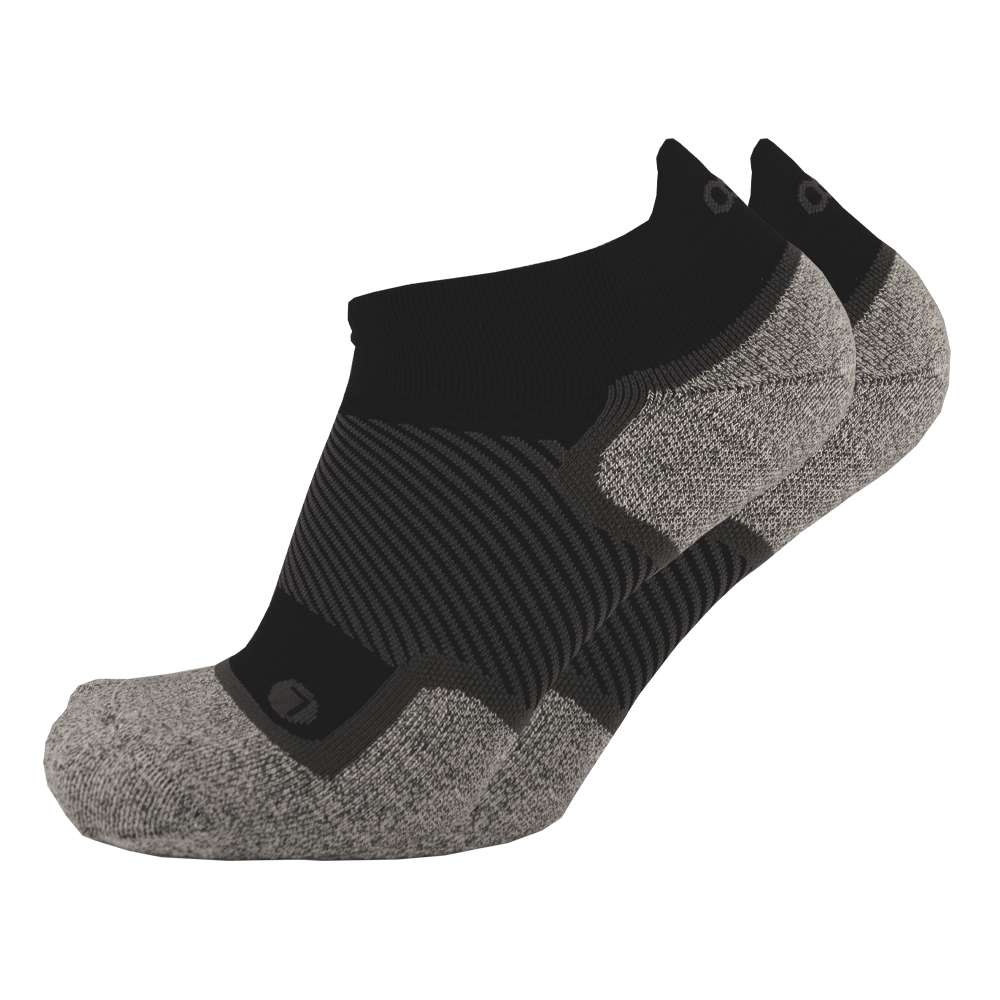 Wide No Show Wellness Performance Sock (WP4+) - Black