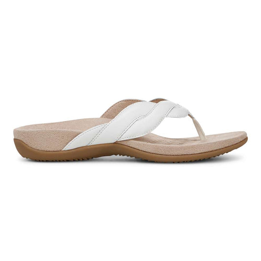 Bella Braid Toe Post Sandal - White