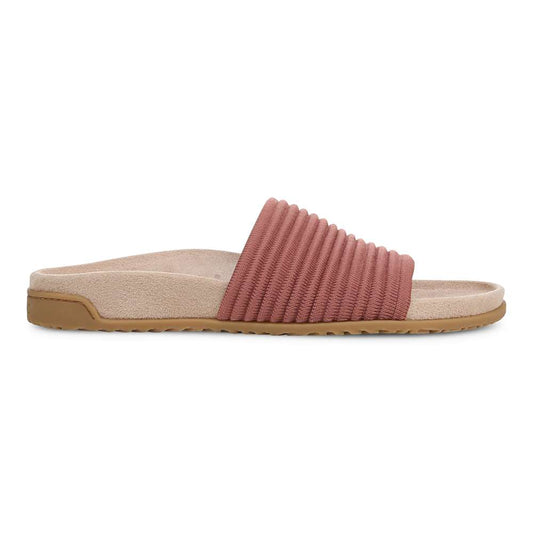 Evie Knit Slide Sandal - Withered Rose