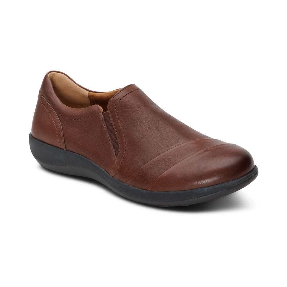 Helena Casual Slip-On Sneaker - Brown