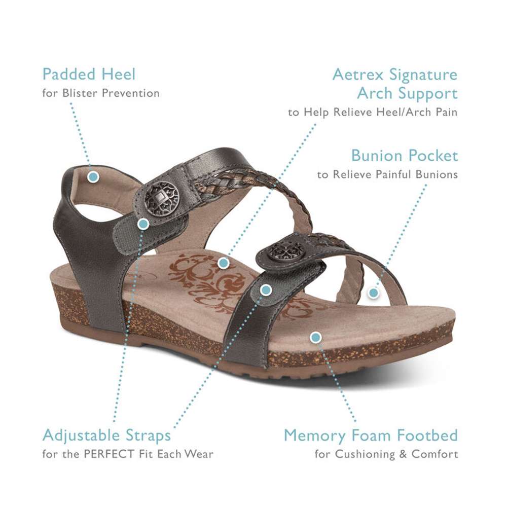 Jillian Braided Sandal - Cognac