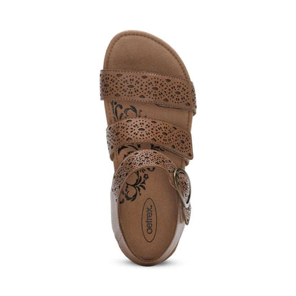 Lilly Strapped Sandal - Taupe Cutout