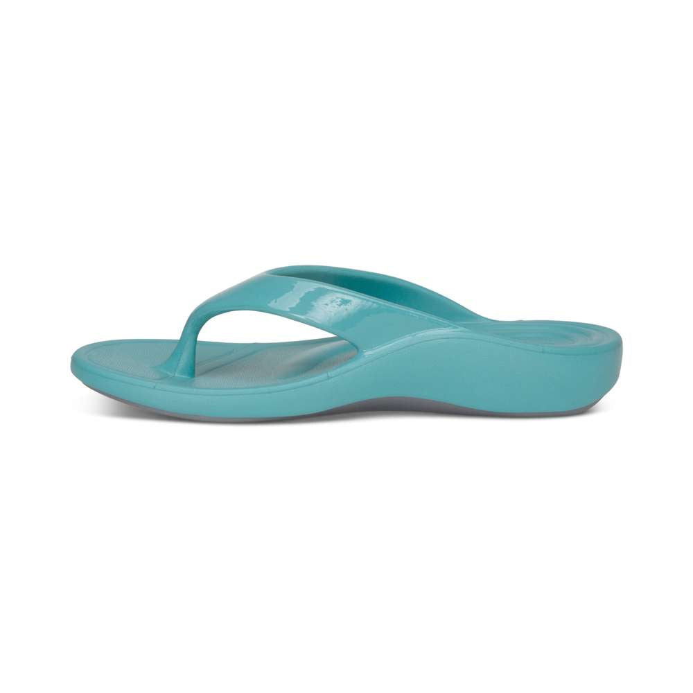 Maui Women's Toe Post Sandal - Aqua