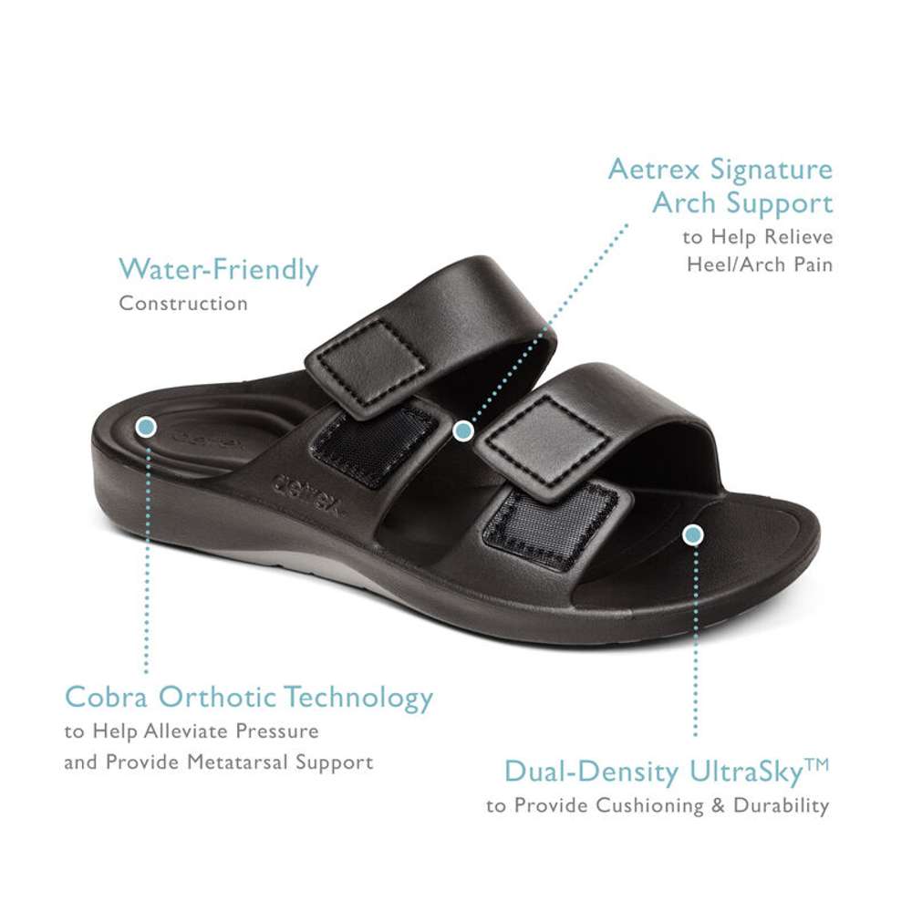 Milos Orthotic Slide - Black