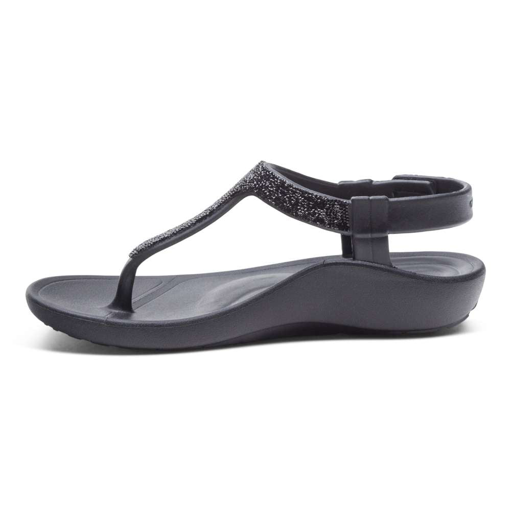 Skyler Sandal - Black Sparkle