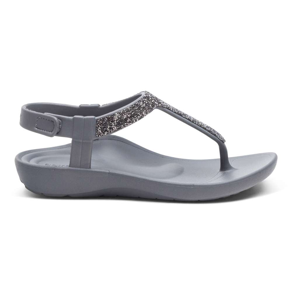 Skyler Sandal - Pewter Sparkle