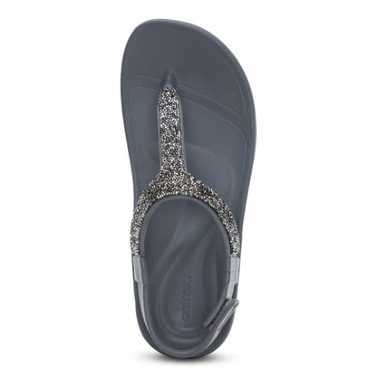 Skyler Sandal - Pewter Sparkle
