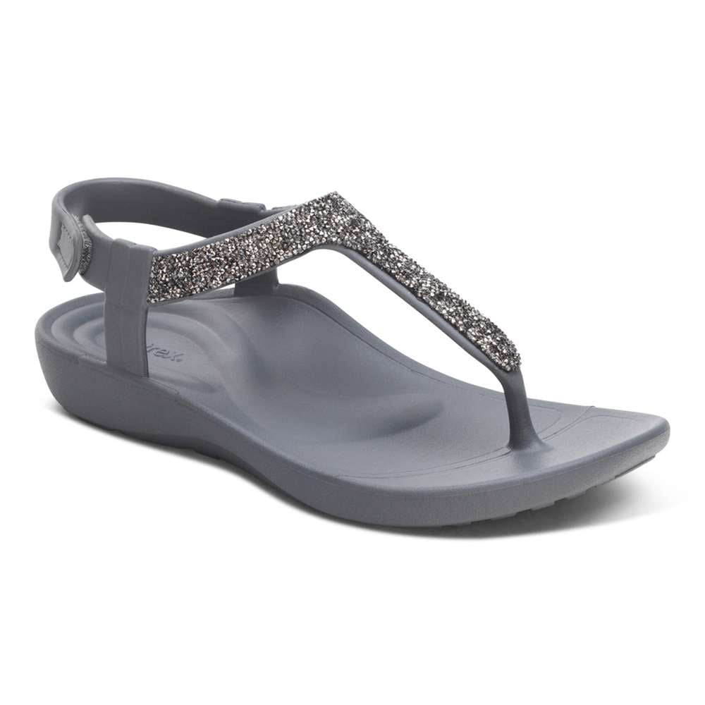 Skyler Sandal - Pewter Sparkle