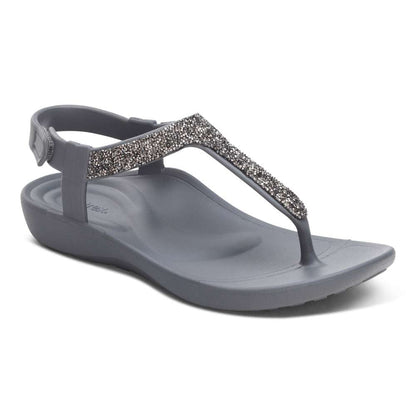 Skyler Sandal - Pewter Sparkle