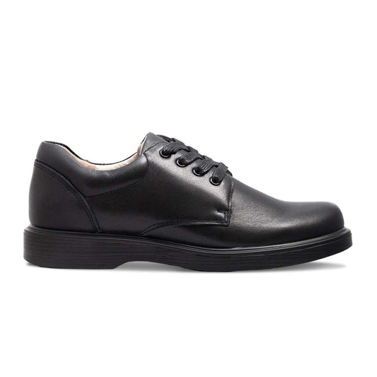 Barty Lace-Up School Shoe - Black