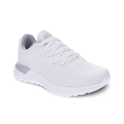 Maisie Lace-Up Active Sneaker - White Knit