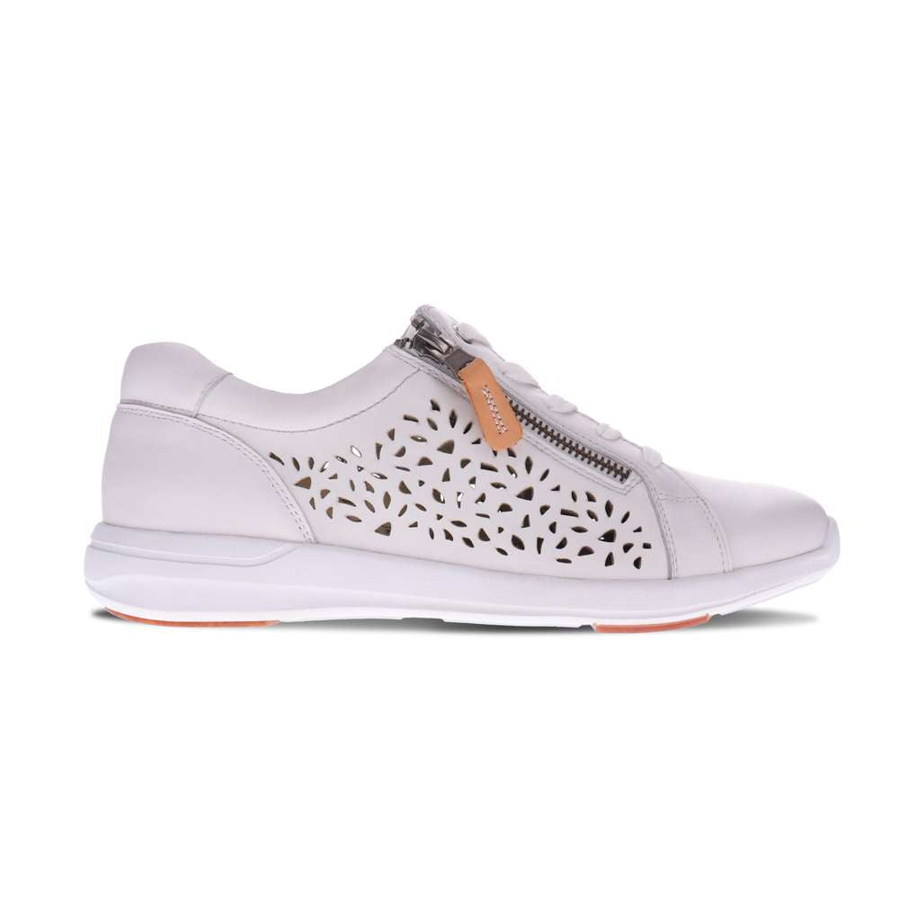 North Perf Sneaker - White/Apricot