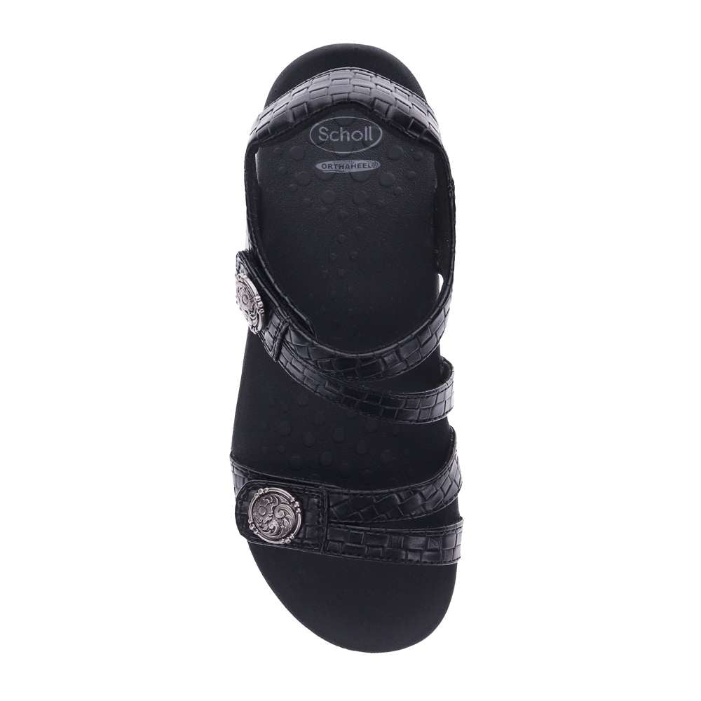 Arianna Brick Sandal - Black Brick