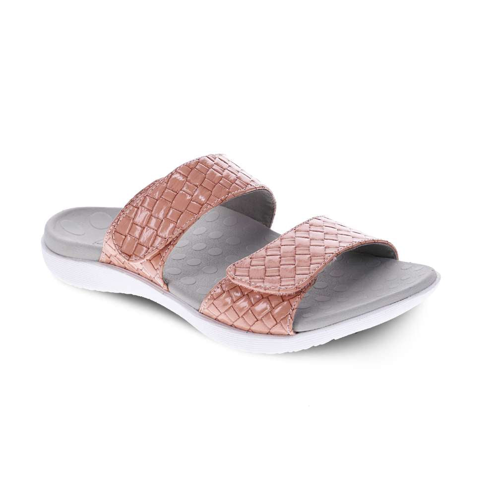 Skye Thatch Slide - Pink