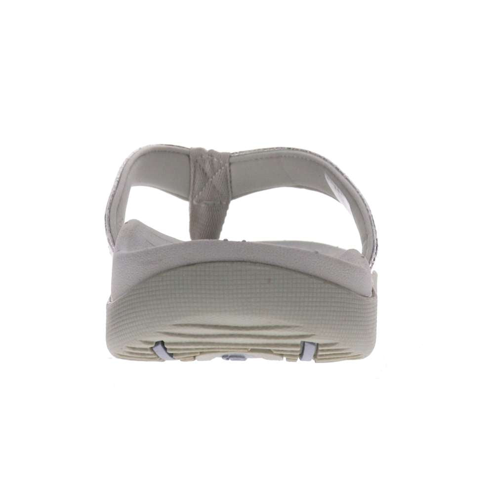 Sonoma Weave Toe Post Sandal - White/Silver Weave