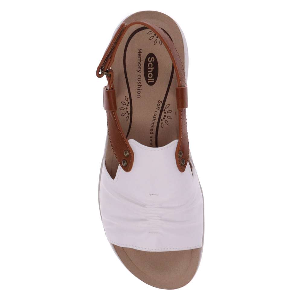 Tyler Back Strap Sandal - White/Tan