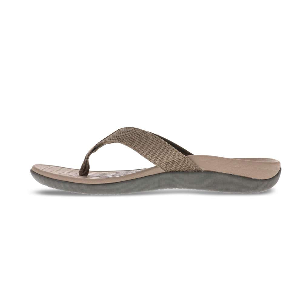 Wave Toe Post Sandal Unisex - Khaki
