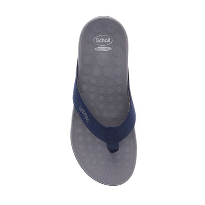 Wave Toe Post Sandal Unisex - Navy