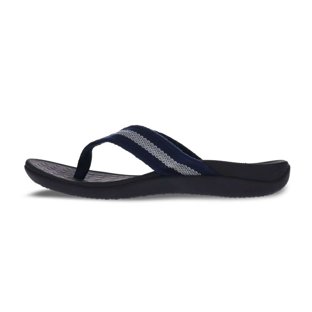 Whack Toe Post Sandal - Navy/Grey