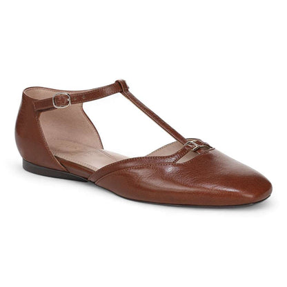 Caresse Mary-Jane Flat - Caramel