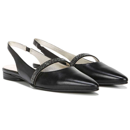Hally Slingback Flat - Black