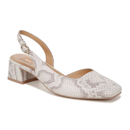 Jayla Sling Back Heeled Sandal - White Multi