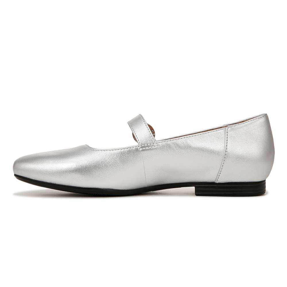 Kelly Mary-Jane Flat - Silver
