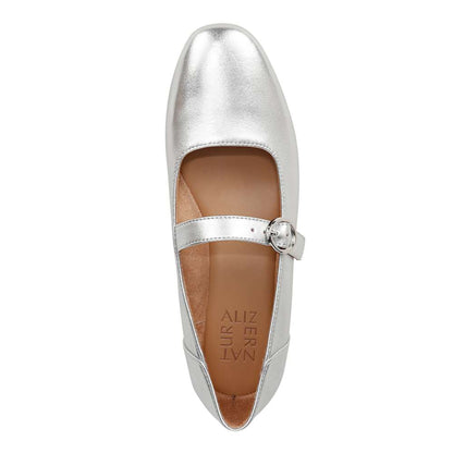 Kelly Mary-Jane Flat - Silver