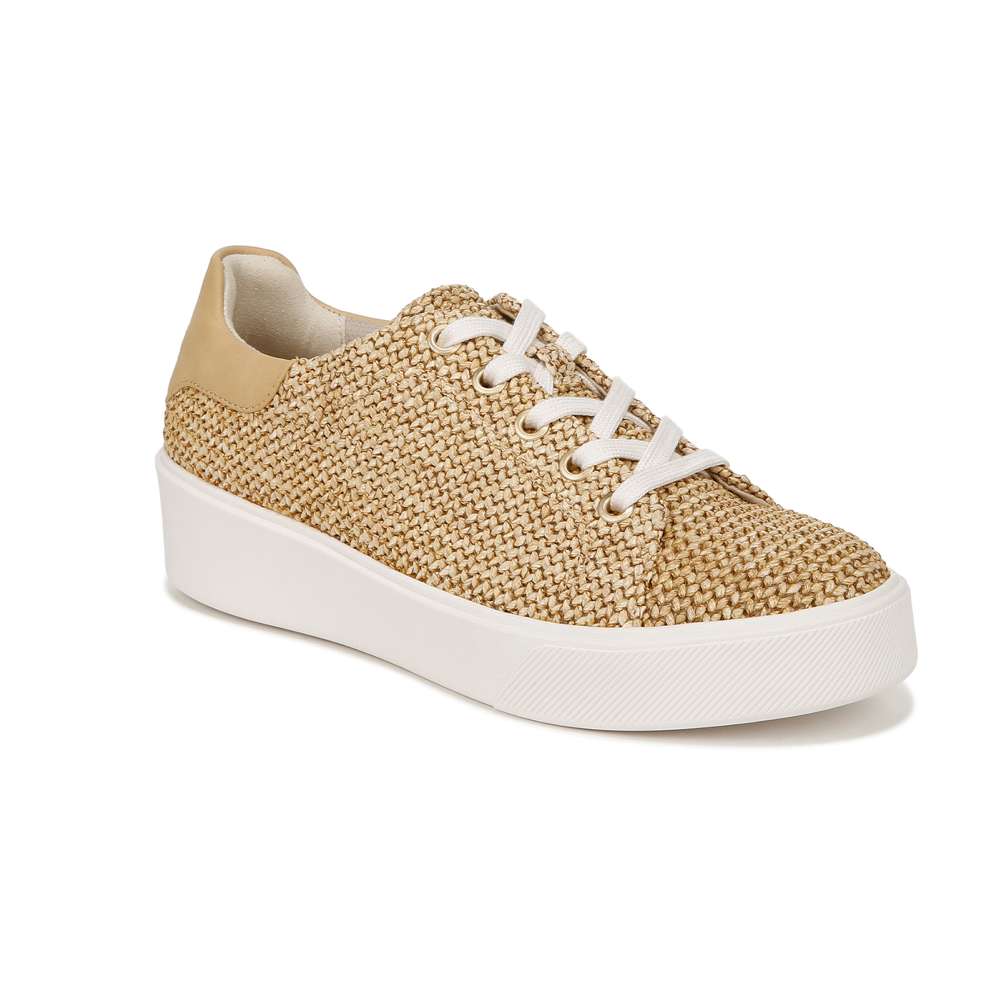 Morrison 2.0 Lace-Up Sneaker - Tan Raffia Fabric