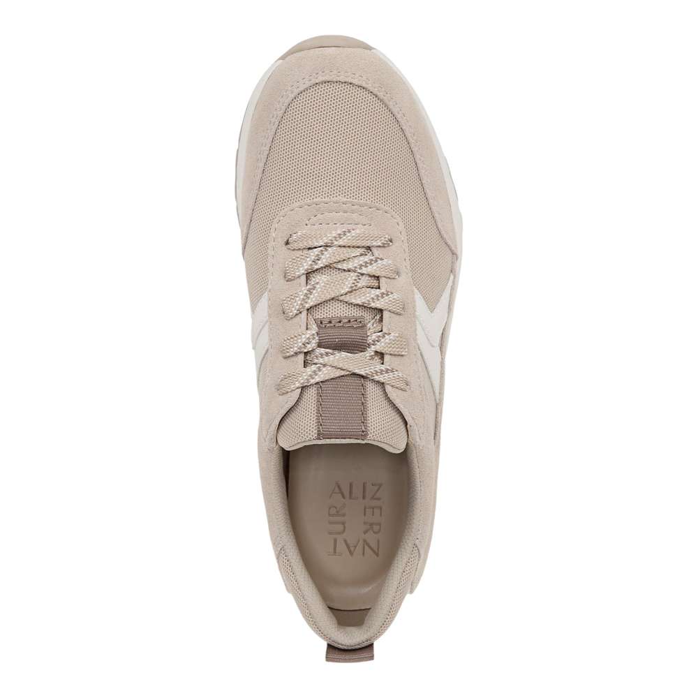 Shay Jogger Lace-Up Sneaker - White/Beige