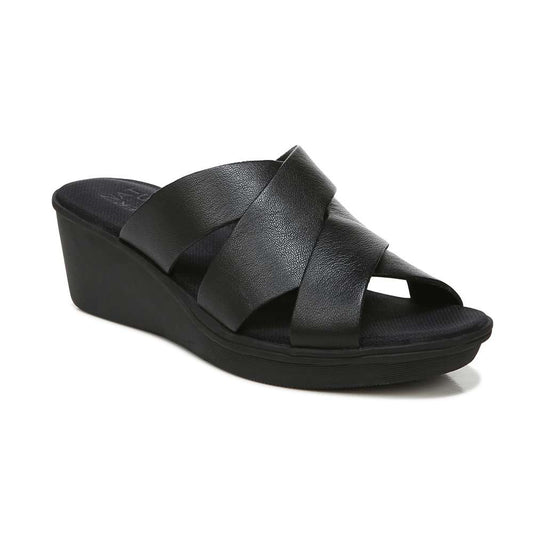 Rowena Wedge Sandal - Black