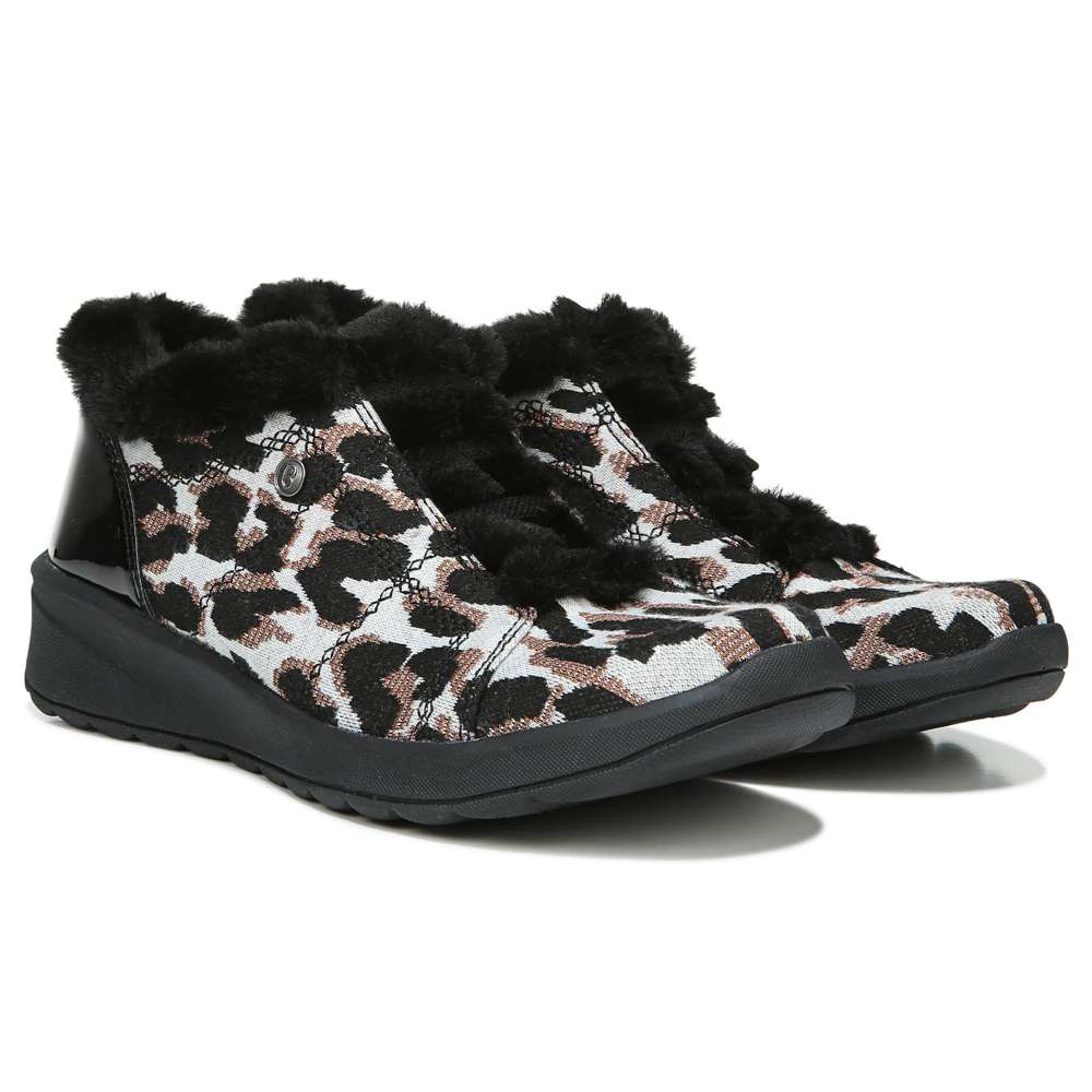 Golden Bootie - Black/White Leopard