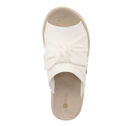 Smile Wedge - White Fabric