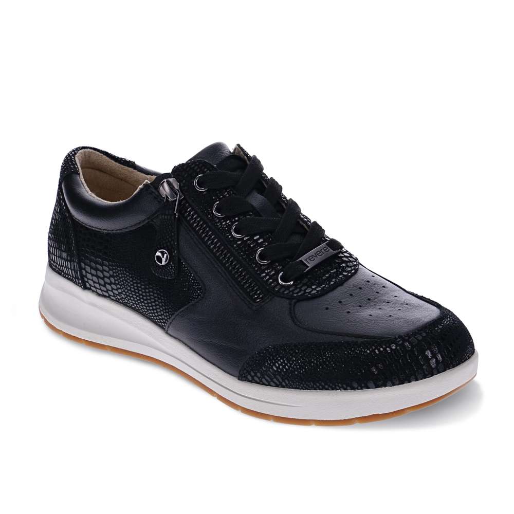 Boston Zip Sneaker - Black Perf