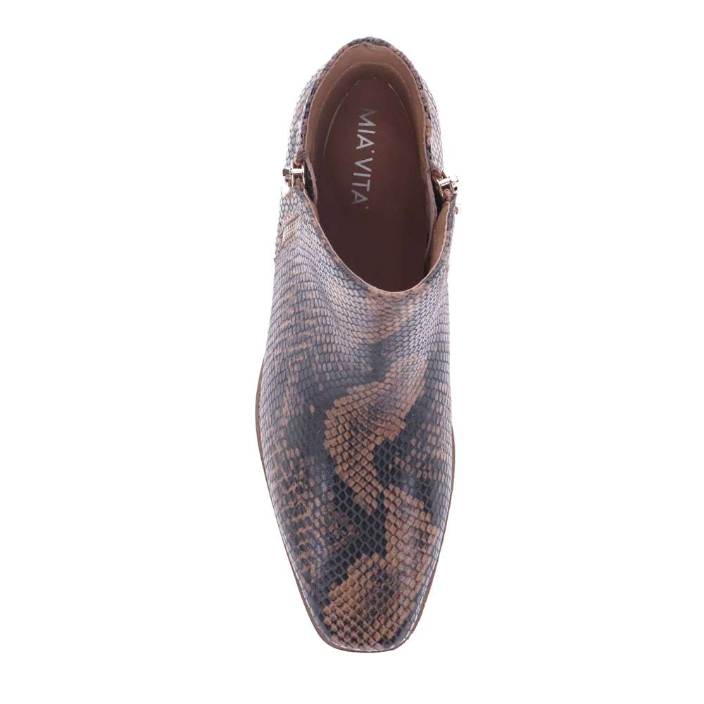 Felicity Ankle Boot - Brown Snake