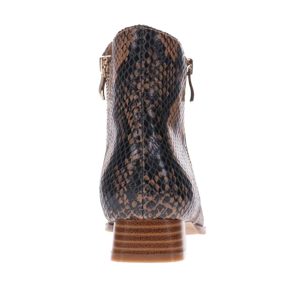 Felicity Ankle Boot - Brown Snake