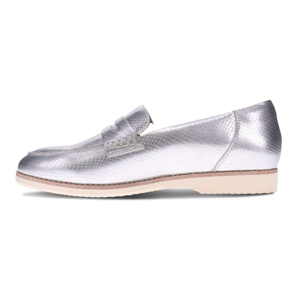 Remi Casual Slip-On - Silver Snake