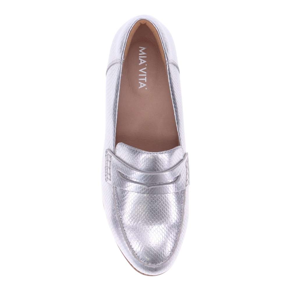 Remi Casual Slip-On - Silver Snake