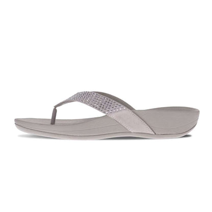 Allora Toe Post Sandal - Silver Rhinestone