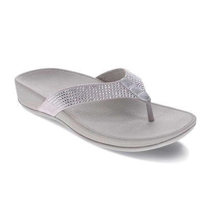 Allora Toe Post Sandal - Silver Rhinestone