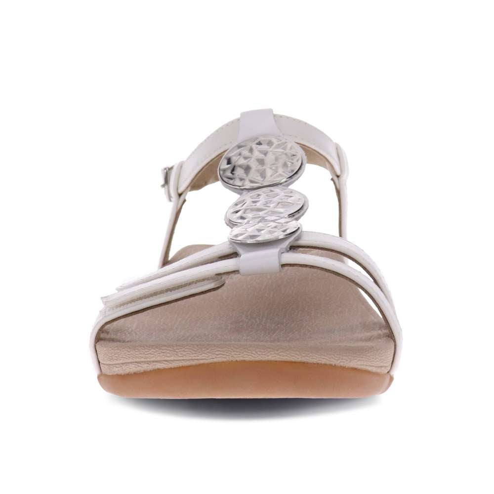 Ayla Adjustable Sandal - White