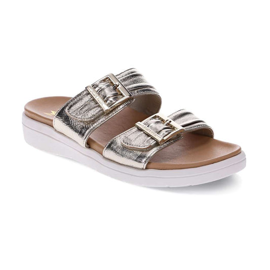 Bowie Slide Sandal - Champagne
