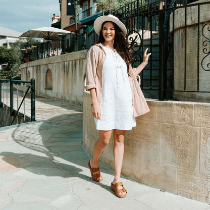 Flynn Slide Sandal - Tan