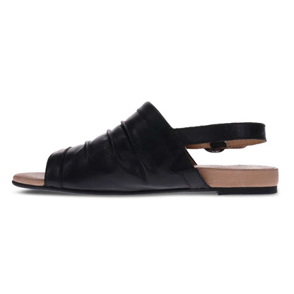 Mandy Flat Sandal - Black