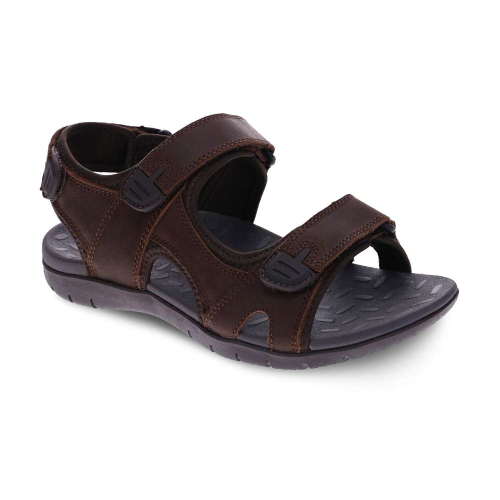 Power Back Strap Sandal - Brown